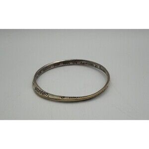 Engraved Quote Bangle Bracelet Grandmother Sentimental Metal